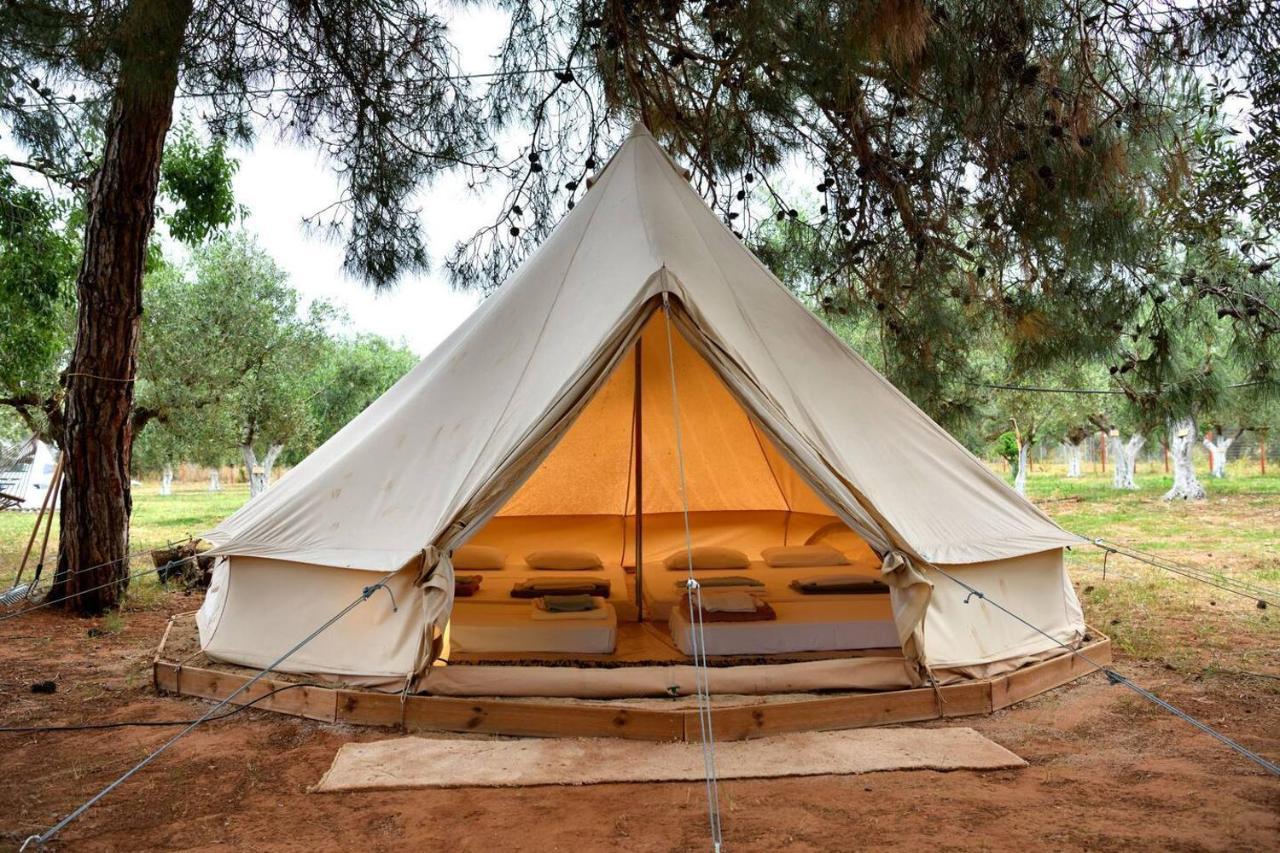 Glamping At A Lovely Tent In Skiaxtro- Marathopoli Villa Eksteriør billede