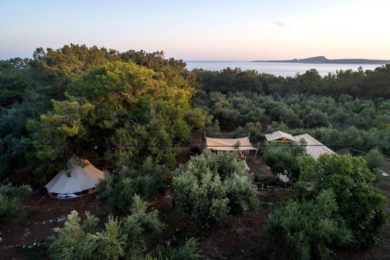 Glamping At A Lovely Tent In Skiaxtro- Marathopoli Villa Eksteriør billede
