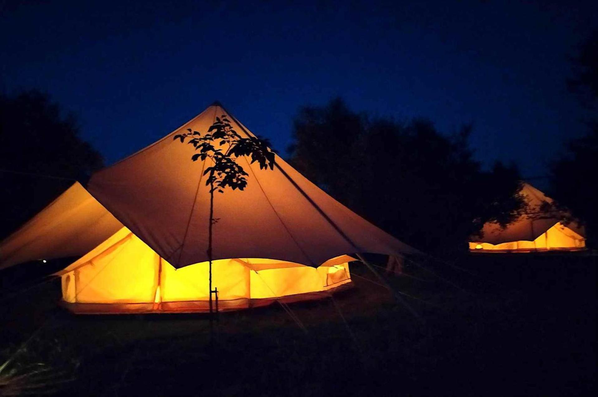 Glamping At A Lovely Tent In Skiaxtro- Marathopoli Villa Eksteriør billede