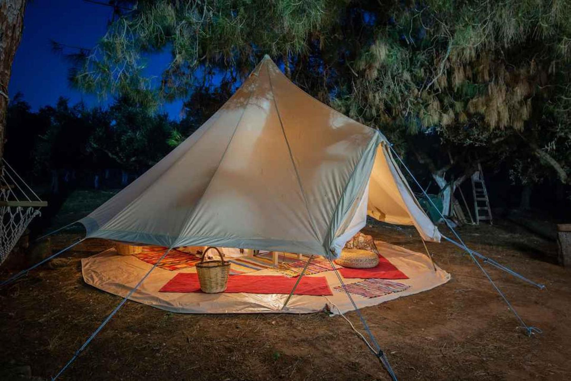 Glamping At A Lovely Tent In Skiaxtro- Marathopoli Villa Eksteriør billede